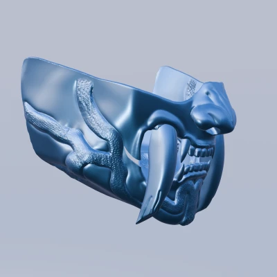 Mặt Nạ Oni Phong Cách Smilodon Số 03