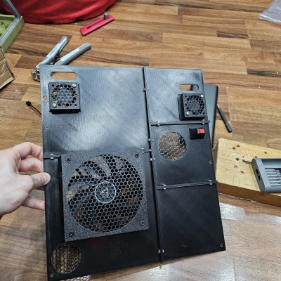 Tấm Mặt Sau Êm Ái! Flashforge Adventurer 5M (AD5M) Có Quạt 120mm & 4010