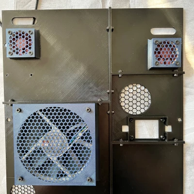 Tấm ốp lưng Flashforge Adventurer 5M (AD5M) Quietmode Chế Thêm Vỏ Buck Converter