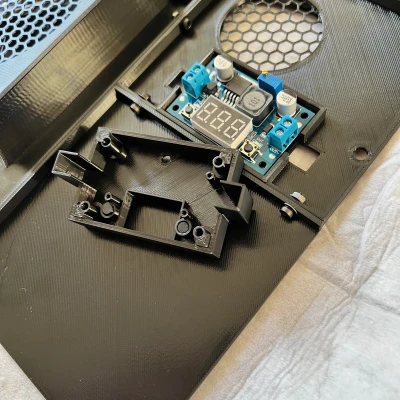 Tấm ốp lưng Flashforge Adventurer 5M (AD5M) Quietmode Chế Thêm Vỏ Buck Converter