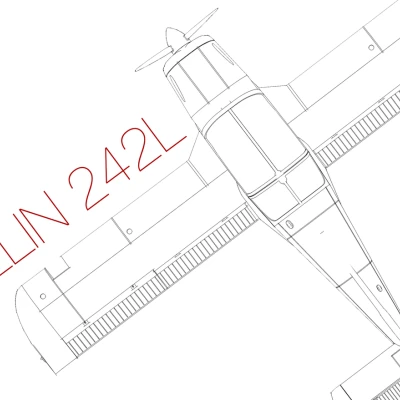 Bộ Kit Mô Hình Máy Bay Zlin 242L