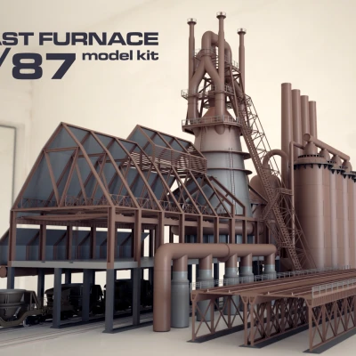 Bộ Kit Mô Hình Lò Cao Tỷ Lệ 1:87/HO/OO