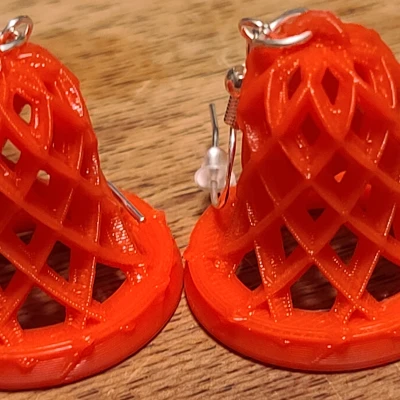 Hoa tai / Đồ trang trí Chuông 3D