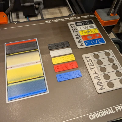 Thử Nghiệm 5 Màu Cho MMU (XL, AMS, v.v.) Có Khay