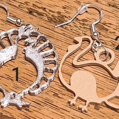 Bông Tai Hình Gà Tây