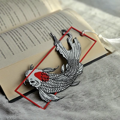 Bookmark Tancho Koi [Có Khung]