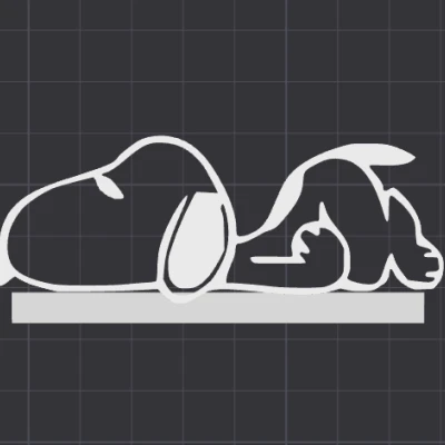 Trang Trí Công Tắc/Ổ Cắm Hình Snoopy – Mô Hình In 3D