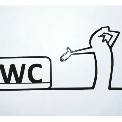 Móc treo cửa WC hình nhân vật 'La Linea' (Balum Balum) kinh điển