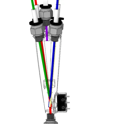 Hub 5 trong 1 nối tiếp có cảm biến sợi in