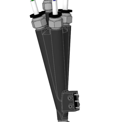 Hub 5 trong 1 nối tiếp có cảm biến sợi in