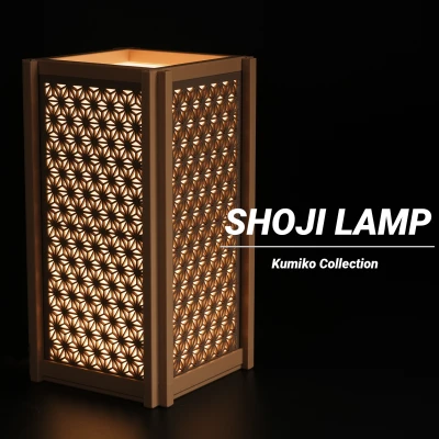 Đèn Lồng Kumiko Asanoha / 2 Phiên Bản / Bộ LED 001