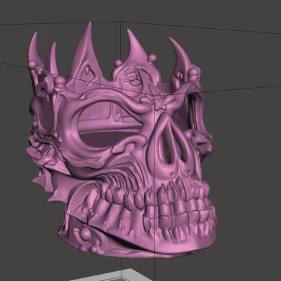 Đầu Lâu Lich King - Chân Nến LED