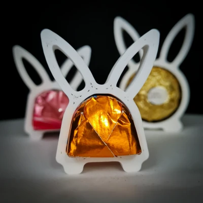 Trang trí thỏ Phục Sinh cho kẹo "little kisses"