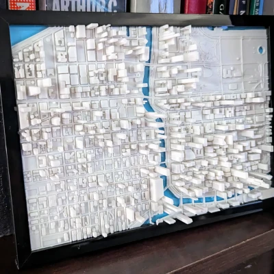 Mô hình 3D thu nhỏ Chicago Illinois