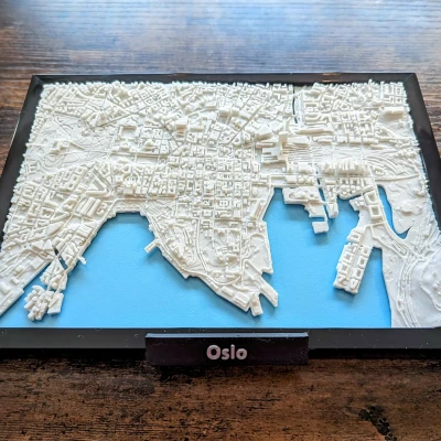 Mô Hình 3D Thu Nhỏ Oslo, Na Uy