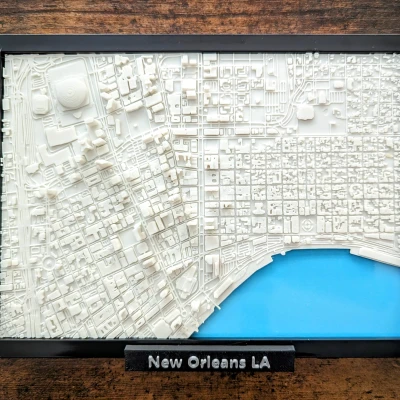 Mô hình thu nhỏ 3D New Orleans Louisiana