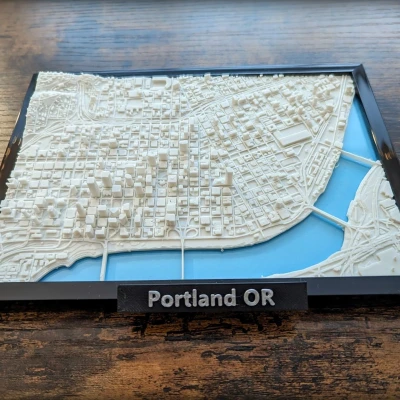 Mô Hình Thu Nhỏ 3D Portland Oregon