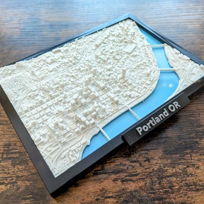 Mô Hình Thu Nhỏ 3D Portland Oregon