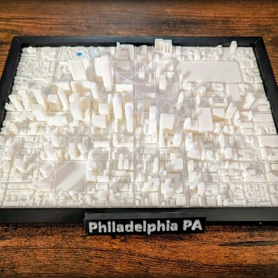 Mô Hình Thu Nhỏ 3D Philadelphia Pennsylvania