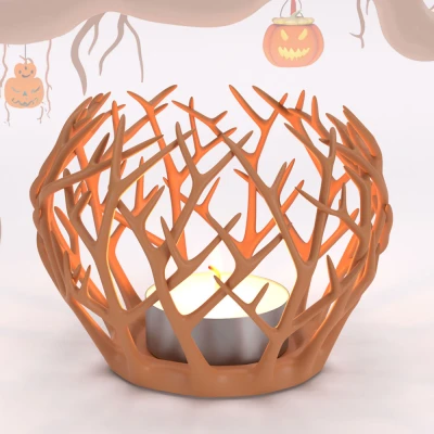 Chân Nến Cây Kinh Dị Halloween - Trang Trí Ma Quái In 3D