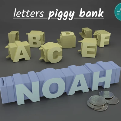 LetterBank: Heo đất cá nhân hóa - Font Tiêu chuẩn