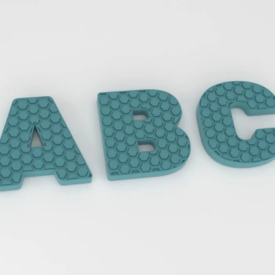 Chữ Cái Tổ Ong Fidget 3D - ABC