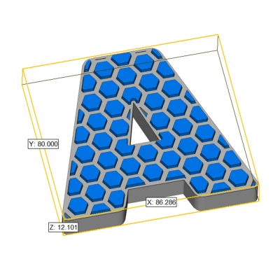 Chữ Cái Tổ Ong Fidget 3D - ABC