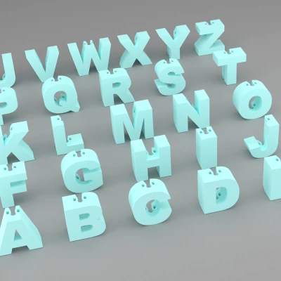 Chữ Cái Hạt Nan Hoa Xe Đạp