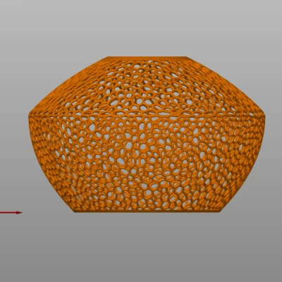 Chụp đèn cấu trúc voronoi