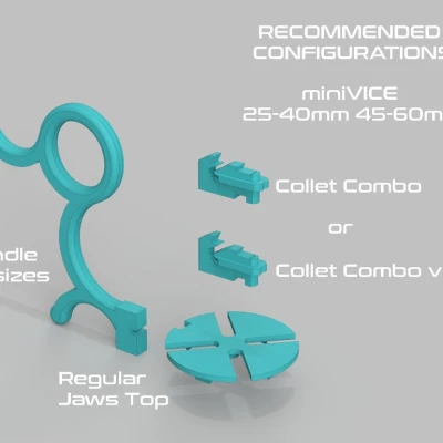 miniVICE X-Series - Dụng cụ giữ mô hình mini dạng module, hệ thống sơn và hobby