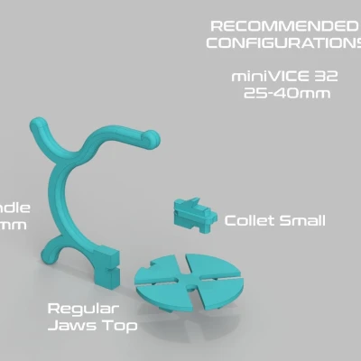 miniVICE X-Series - Dụng cụ giữ mô hình mini dạng module, hệ thống sơn và hobby