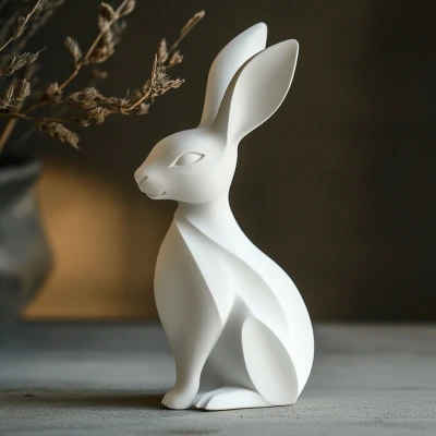 Mô Hình Trang Trí Lễ Phục Sinh Hình Thỏ – Đồ Trang Trí Mùa Xuân Độc Đáo