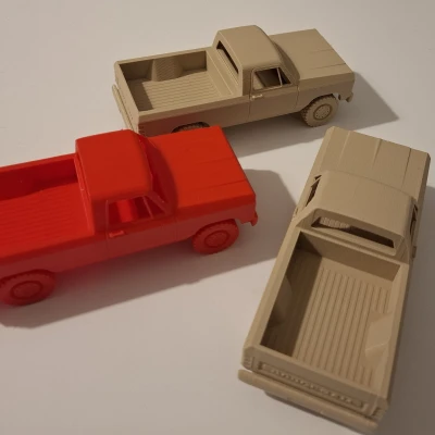 Xe Đồ Chơi Dodge Ram 1985 In Liền