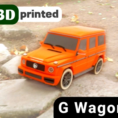 G-Wagon - Thân xe RC 4x4 in 3D