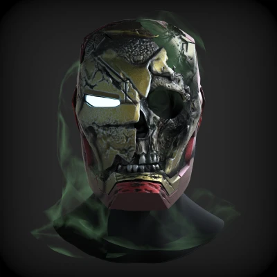 PPC | Nón Giáp Ironman Zombie MK 46 | In 3D | File STL