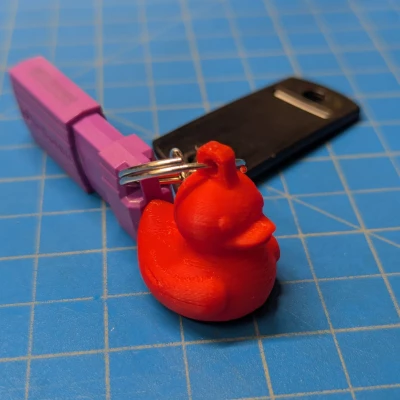 Móc Chìa Khóa Hình Vịt Cao Su