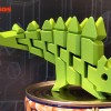 FlexiDinos Günther Khủng long Stegosaurus uốn dẻo in liền khớp nối - Thumbnail 1