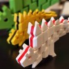FlexiDinos Günther Khủng long Stegosaurus uốn dẻo in liền khớp nối - Thumbnail 5