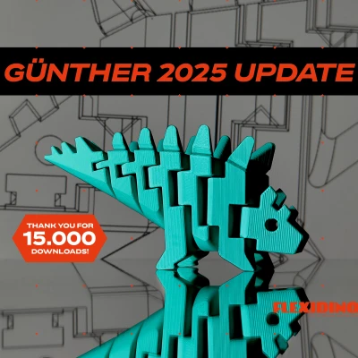 FlexiDinos Fünther - Khủng long Stegosaurus khớp nối in liền