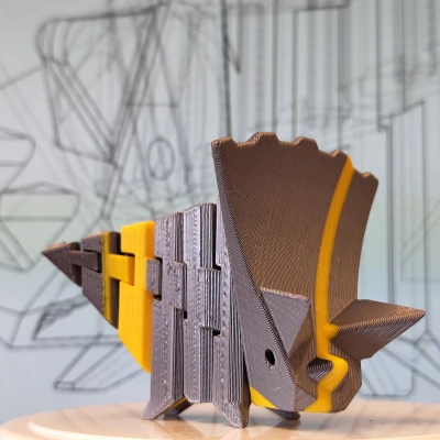 FlexiDinos Theobald: Khủng long Triceratops khớp nối in liền