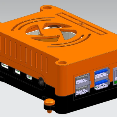 Vỏ Raspberry Pi 4, Gắn VESA, Quạt Tích Hợp