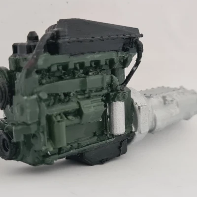 Mô hình động cơ xe tải tỉ lệ 1/24