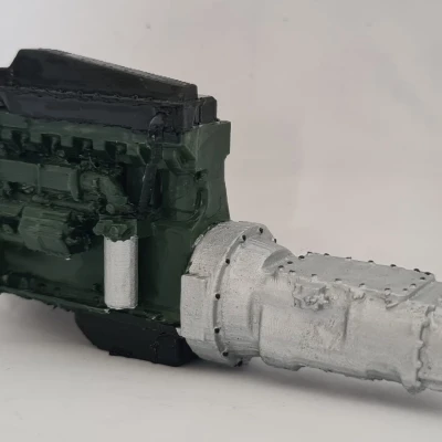 Mô hình động cơ xe tải tỉ lệ 1/24