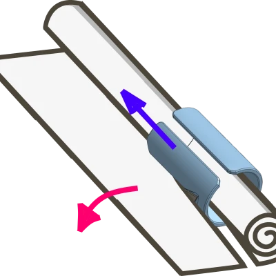 Dao Cắt Giấy Cuộn - Dành Cho Lưỡi Dao 70mm