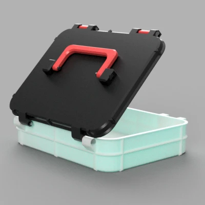 Hộp có tay cầm 20x15x5 cm (không cần support)