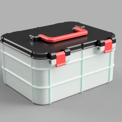 Hộp có tay cầm 20x15x10cm (không cần support)