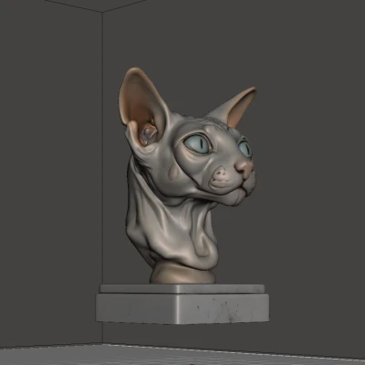 Tượng Đầu Mèo Sphynx