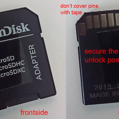 Adapter thẻ nhớ Micro SD sang SD cho Sovol SV06