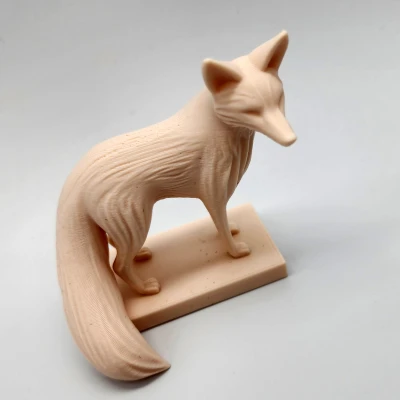 Tượng cáo bằng gỗ điêu khắc