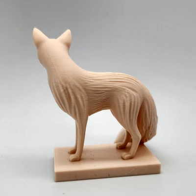 Tượng cáo bằng gỗ điêu khắc